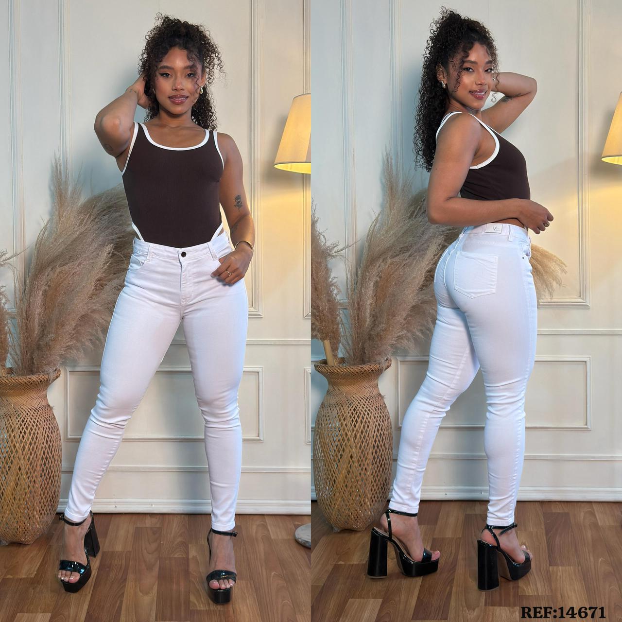 JEANS TIRO ALTO DAMA REF: 14671