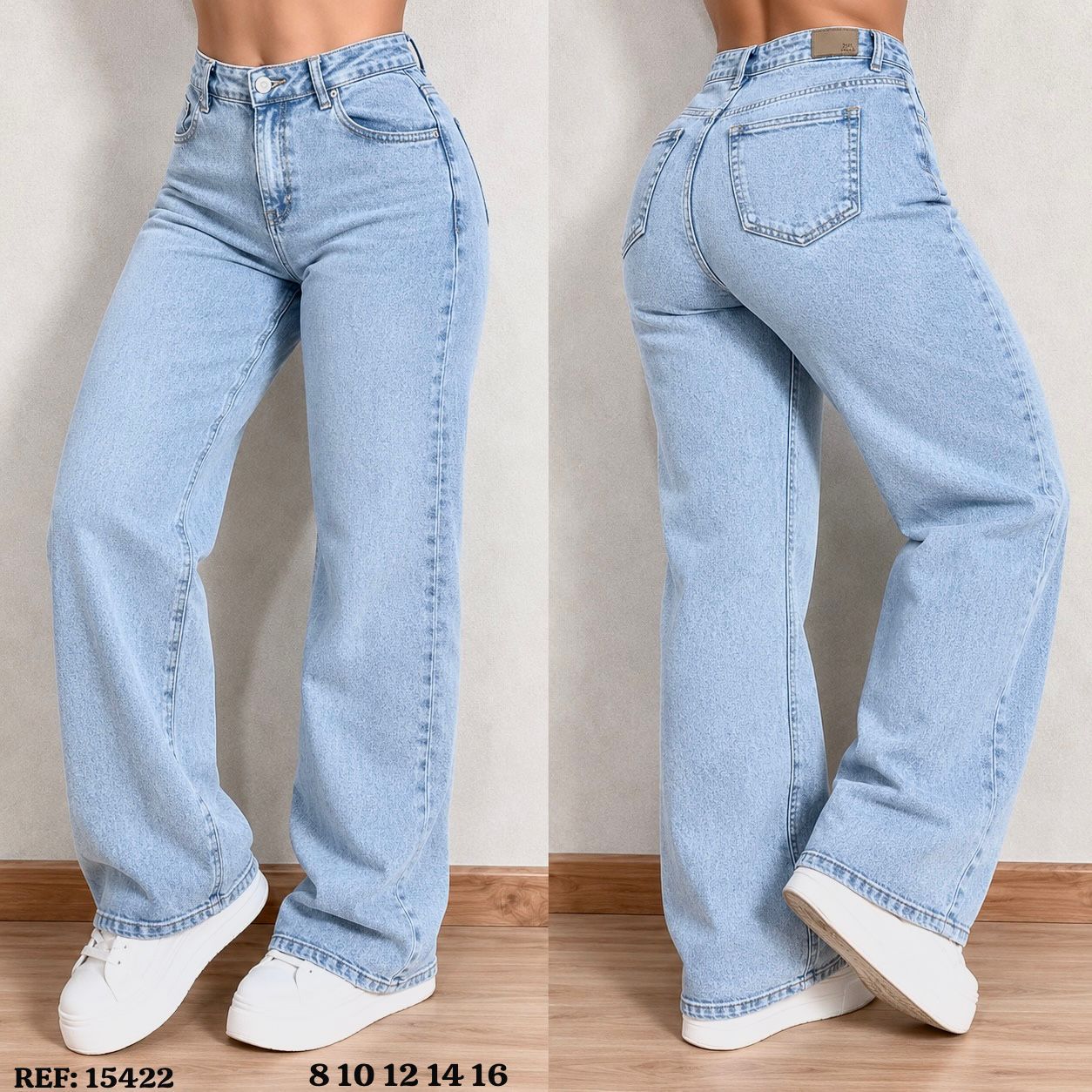 JEANS EVE GOLD PALAZZO SEMI RIGIDO REF:15422