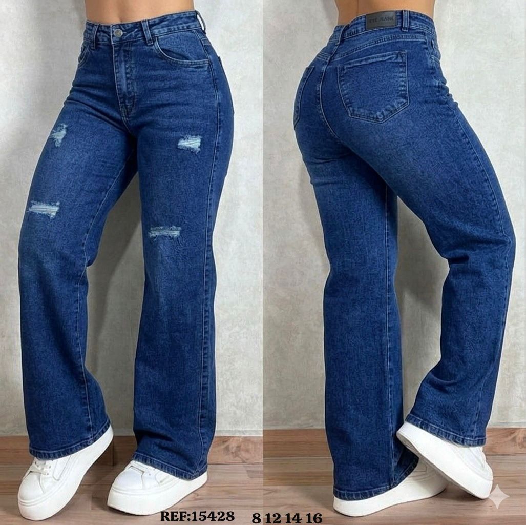 JEANS EVE GOLD PALAZZO SEMI RIGIDO REF:15428