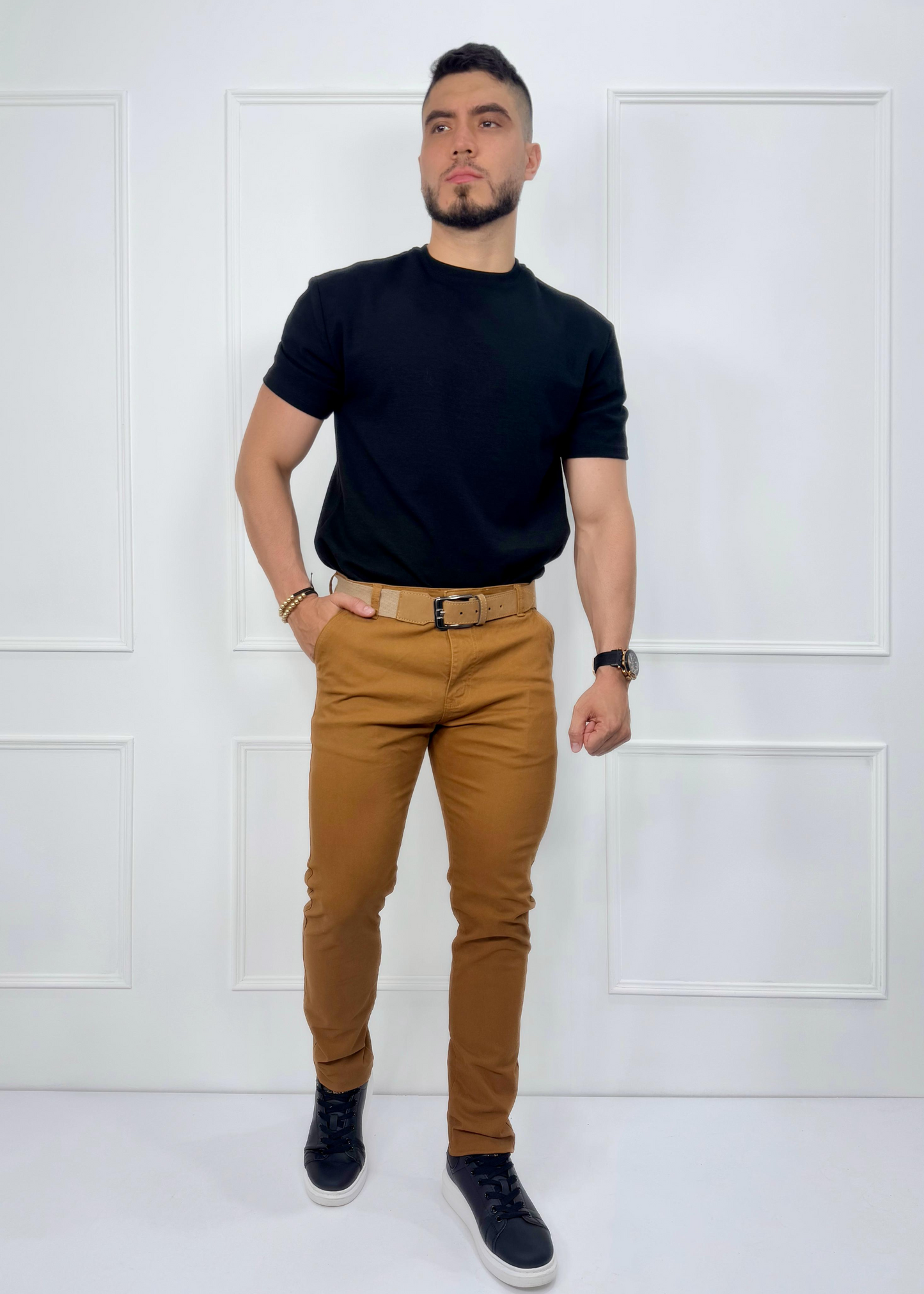 PANTALON DRIL CABALLERO LADRILLO REF: 7105430