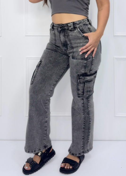 PANTALON CARGO DEMIN DAMA REF: 13902