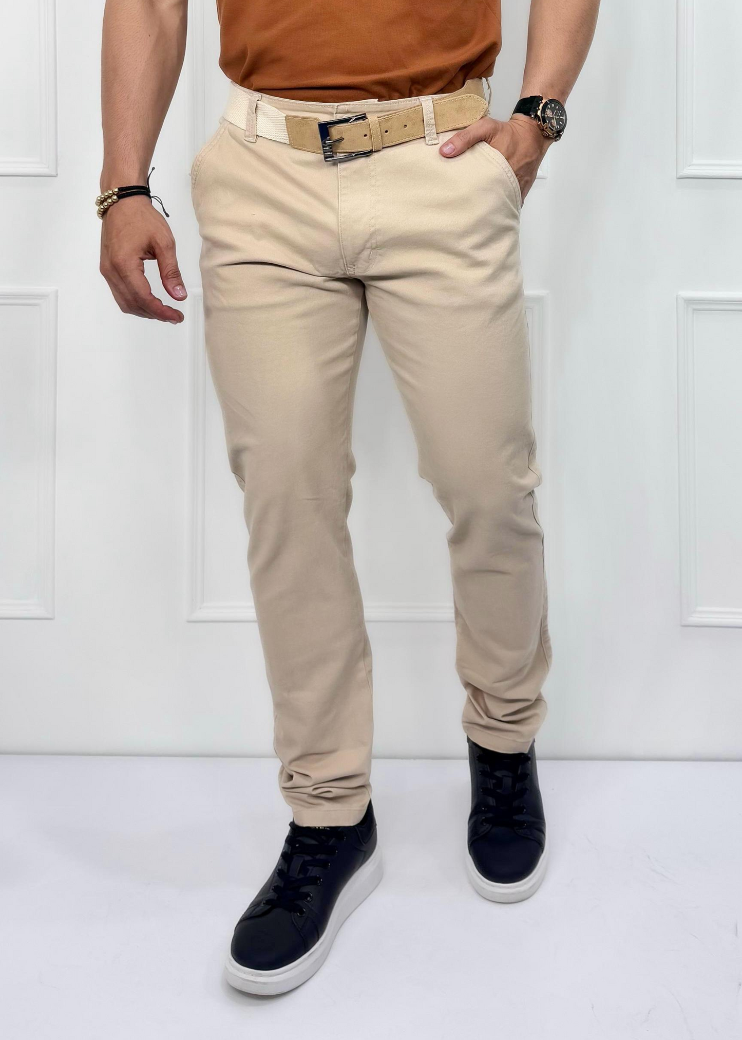 PANTALON DRIL CABALLERO BEIGE REF: 7105416