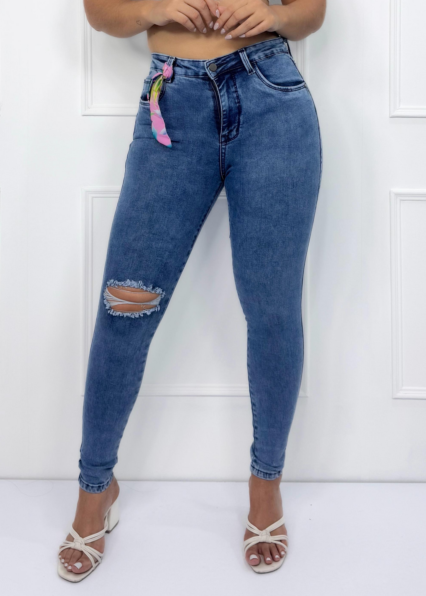 JEANS TIRO ALTO DAMA REF: 13798