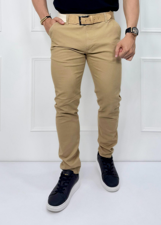 PANTALON DRIL CABALLERO CAQUI REF: 7105415