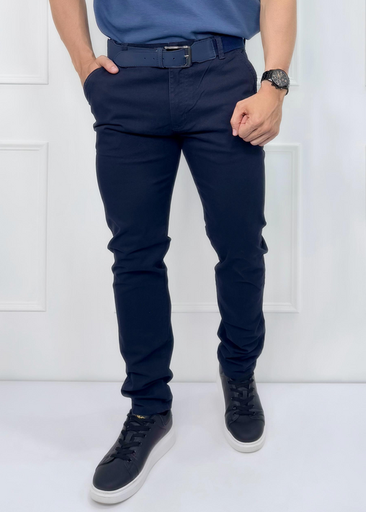 PANTALON DRIL CABALLERO AZUL REF: 7105410