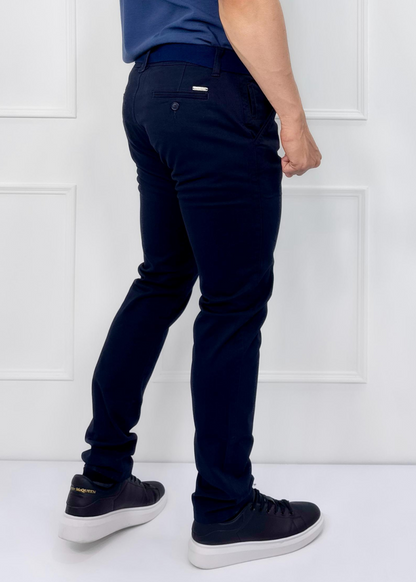 PANTALON DRIL CABALLERO AZUL REF: 7105410