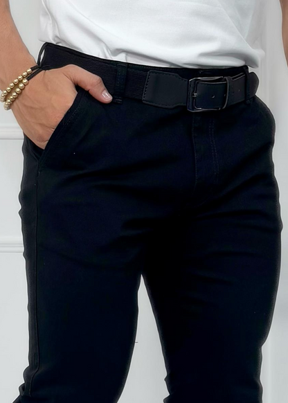 PANTALON DRIL CABALLERO NEGRO REF: 7105414