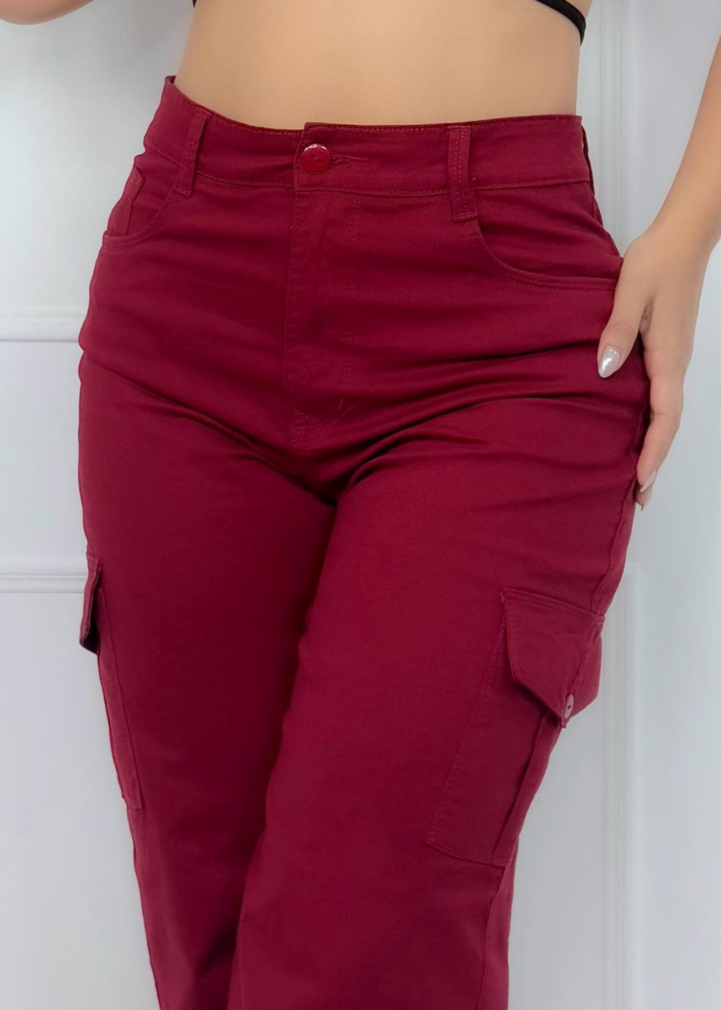 PANTALON CARGO DAMA VINOTINTO REF: 143219