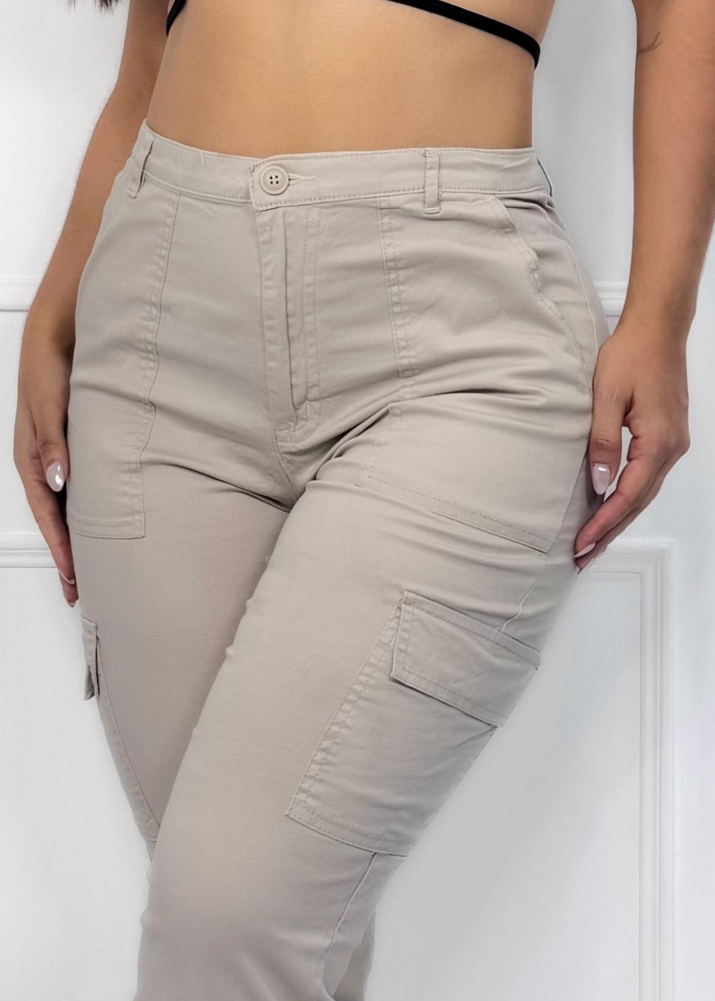 PANTALON CARGO DAMA BEIGE REF: 1363816