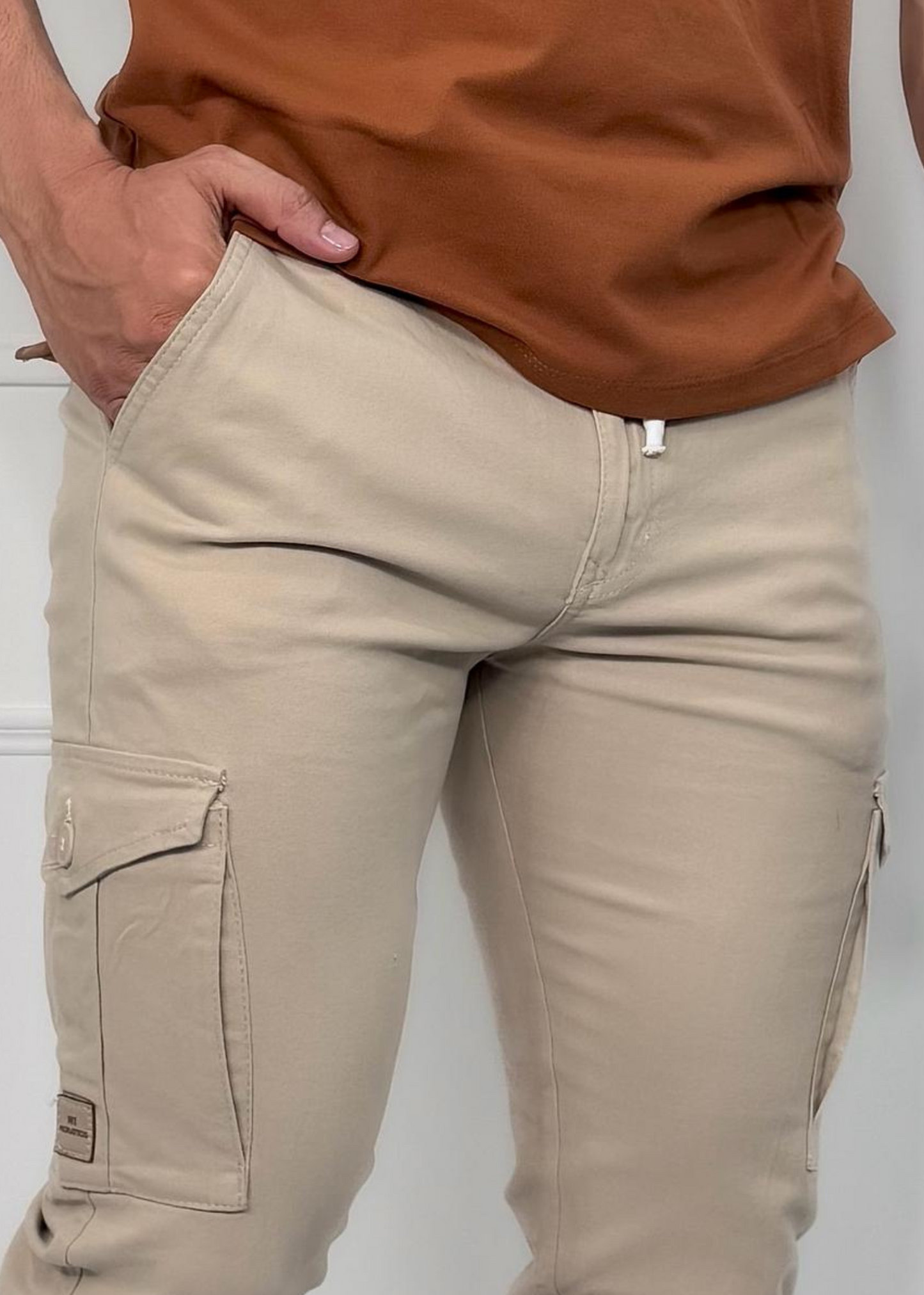 PANTALON CARGO BEIGE CABALLERO REF: 7357516