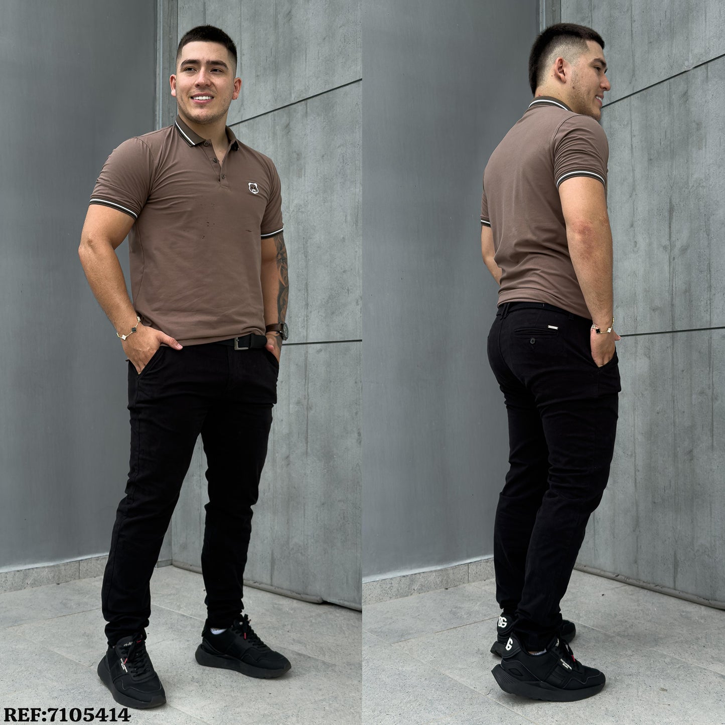 PANTALON DRIL CABALLERO NEGRO REF: 7105414