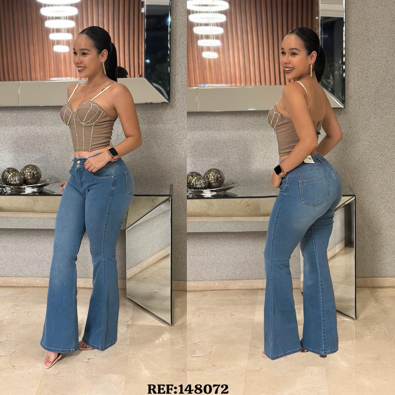 JEANS BOTA CAMPANA DAMA REF: 148072