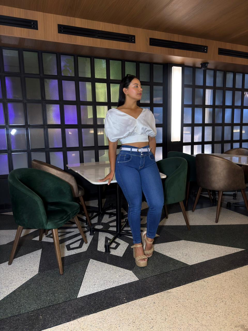 JEANS PRETINA ANCHA DAMA REF: 15008