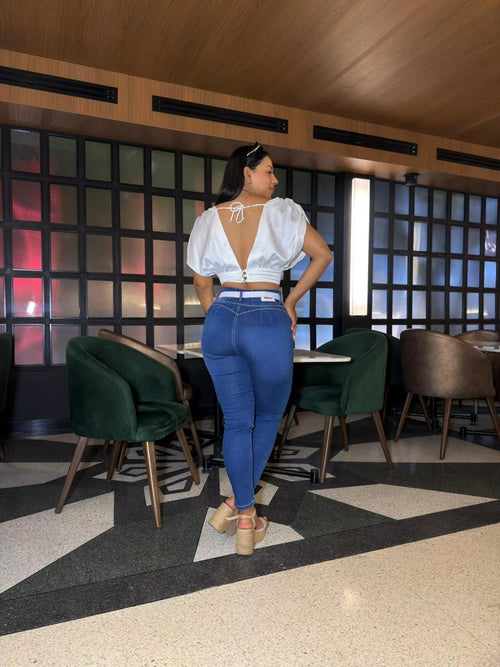 JEANS PRETINA ANCHA DAMA REF: 15008