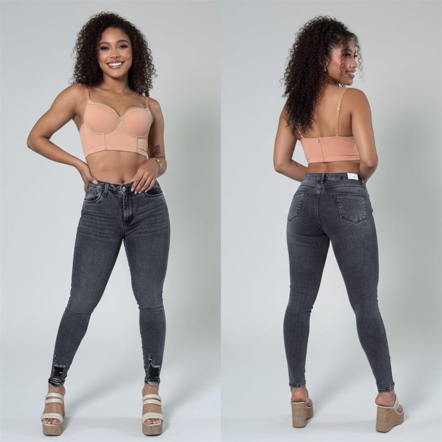 JEANS TIRO ALTO DAMA REF: 15092