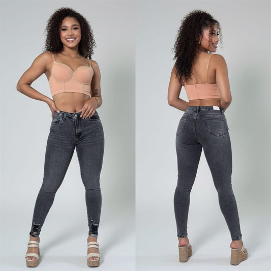 JEANS TIRO ALTO DAMA REF: 15092