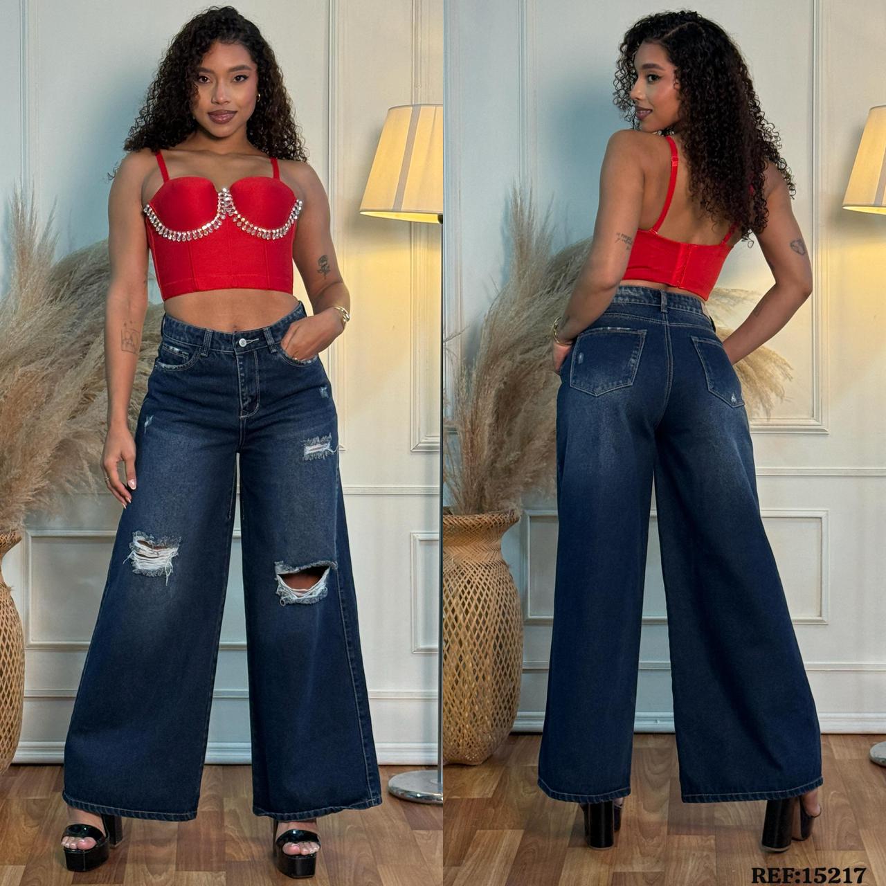 JEANS EVE GOLD BAGGY REF: 15217