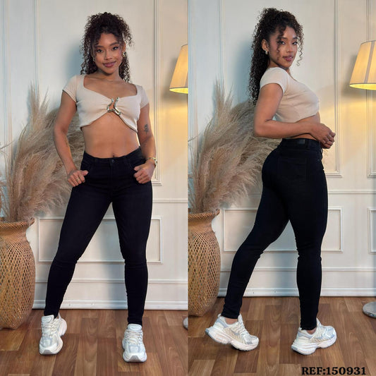 JEANS TIRO ALTO DAMA REF: 150931