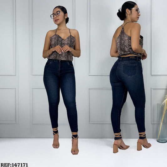 JEANS TIRO ALTO DAMA REF: 147171