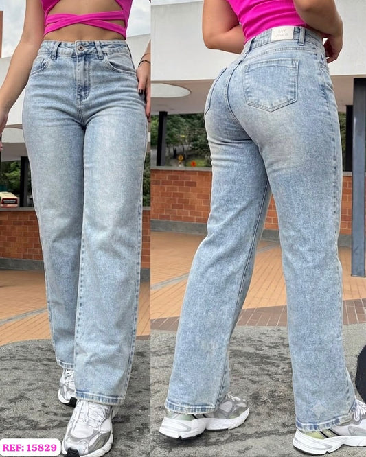 JEANS EVE GOLD PALAZZO SEMI RIGIDO REF:15829