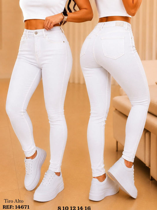 JEANS TIRO ALTO DAMA REF: 14671