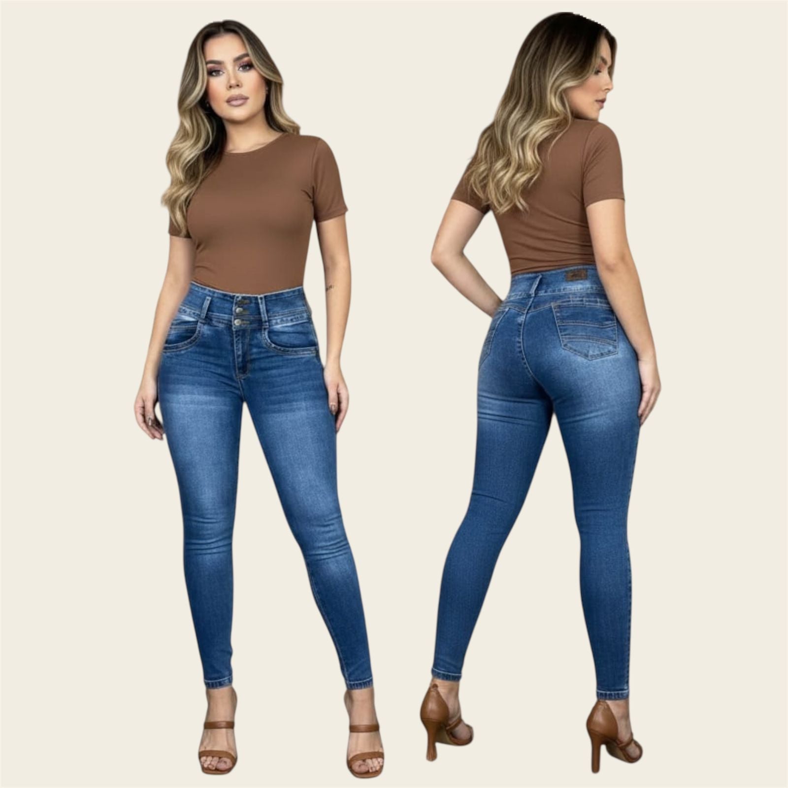 JEANS EVE GOLD PRETINA ANCHA REF: 15012